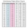 chart size onitsuka