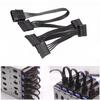 Gambar Kabel Cabang Splitter Molex 4pin Male To 5x Sata 15pin Female - Hitam dari pusatdivx Kota Surabaya 3 Tokopedia
