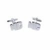Gambar Cufflinks Manset Kancing Kemeja French Cuff 3D INITIAL CUSTOM CUFFLINK - silver dari House of Cuff Jakarta Barat 2 Tokopedia