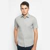 Gambar Alisan Kemeja Lengan Pendek Polos Slimfit Abu-abu PLSSFSSAbu2 - Perak, S dari Alisan Official Jakarta Utara 1 Tokopedia