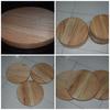 Gambar talenan kayu 25cm bulat kayu mahoni wooden cutting board dari kulodereng Kota Batu 4 Tokopedia