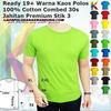 Gambar KAOS POLOS DISTRO COMBED 30S SIZE XL-XXL dari KAOS POLOS ANAK BDG Kab. Bandung 1 Tokopedia