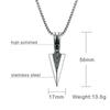 Gambar Kalung Stainless Steel Vintage Spearhead Arrow - Perak dari Epay ID Kota Magelang 3 Tokopedia