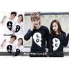 Gambar kaos lengan panjang | kaos kembar | baju kembar | black white love lp dari koleksi baju couple Kab. Sleman 1 Tokopedia