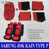 Gambar Sarung Jok Mobil Kain Universal Type P Hitam Merah - Cover Jok Mobil dari Brainbox Car and Home Kota Batam 2 Tokopedia