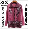 Jual SWEATER  IBU WANITA  CASUAL RAJUT HALUS IMPORT KANCING 