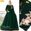 Gambar Baju Gamis Wanita Terbaru Reslina Maxi Dress High Quality - Hijau dari Busana Muslim Modern 77 Kota Surakarta 2 Tokopedia