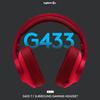 Gambar Logitech G433 7.1 Surround Red Gaming Headset dari DextMall Jakarta Pusat 4 Tokopedia