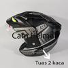 Gambar Helm DMN KNC Black panther Black doff Silver JP-7 dari Boss helm Jakarta Utara 2 Tokopedia