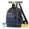 Gambar Tas rangsel wanita import desain mochila motif kotak-kotak biru dari toko ummie Kab. Bekasi 1 Tokopedia