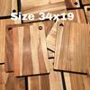 Gambar Talenan kayu jati 30x20 wooden cutting board jati kotak dari kulodereng Kota Batu 1 Tokopedia