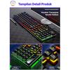 Gambar CIJI Keyboard Gaming Wired dengan Lampu RGB Desain Tahan Air - Putih dari Circle Jaya Indonesia Kota Tangerang 5 Tokopedia