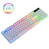 Gambar CIJI Keyboard Gaming Wired dengan Lampu RGB Desain Tahan Air - Putih dari Circle Jaya Indonesia Kota Tangerang 1 Tokopedia