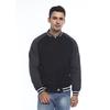 Gambar d&f Jaket pria Bomber with abu strip - Hitam - M dari d&f brand Jakarta Utara 7 Tokopedia