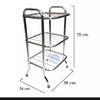 Gambar rak dispenser rak aqua 3 susun stainless murah - Chrome dari Millenial Display Kota Tangerang Selatan 3 Tokopedia