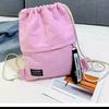 Gambar Tas ransel serut bahan canvas - Merah dari dream_shop_99 Kota Bandung 5 Tokopedia