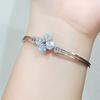 Gambar Gelang Titanium Steel Wanita Four-Leaf Flower Zircon Bunga Rose Gold - Silver dari ShaColl Kab. Tangerang 4 Tokopedia
