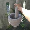 Gambar Lumpang Batu Kali Pori Diameter 27-28cm + Alu Tumbukan dari MunTHuCom Kab. Sleman 3 Tokopedia