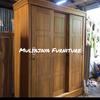 Gambar Lemari 3 pintu bahan kayu jati - knock down dari Mulyajaya Furniture Jakarta Jakarta Timur 1 Tokopedia