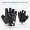 Gambar ROCKBROS S107 Sarung Tangan Sepeda Bike Glove Half Finger shockproof - Black, S dari Maxxiebike Jakarta Utara 1 Tokopedia