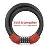 Gambar ROCKBROS RKS870 Kunci Gembok Sepeda Bike 87CM Bicycle Bike Lock Steel - Red dari Maxxiebike Jakarta Utara 1 Tokopedia