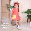 Gambar ARDENLEON Girls Color Block Dress (6 Mo-4 Yr) - Cotton Candy, S dari ARDENLEON Jakarta Barat 4 Tokopedia