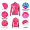 Gambar ARSUXEO Baju Sepeda Wanita Lengan Panjang Z611 - Z613 Cycling Jersey - Pink, M dari Maxxiebike Jakarta Utara 5 Tokopedia