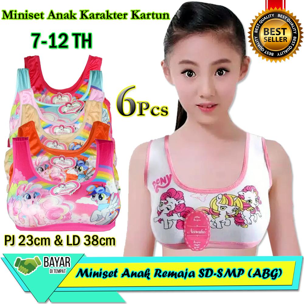 Promo 6Pcs Miniset Anak Perempuan SD-SMP Remaja ABG 6-12Tahun-Miniset ...