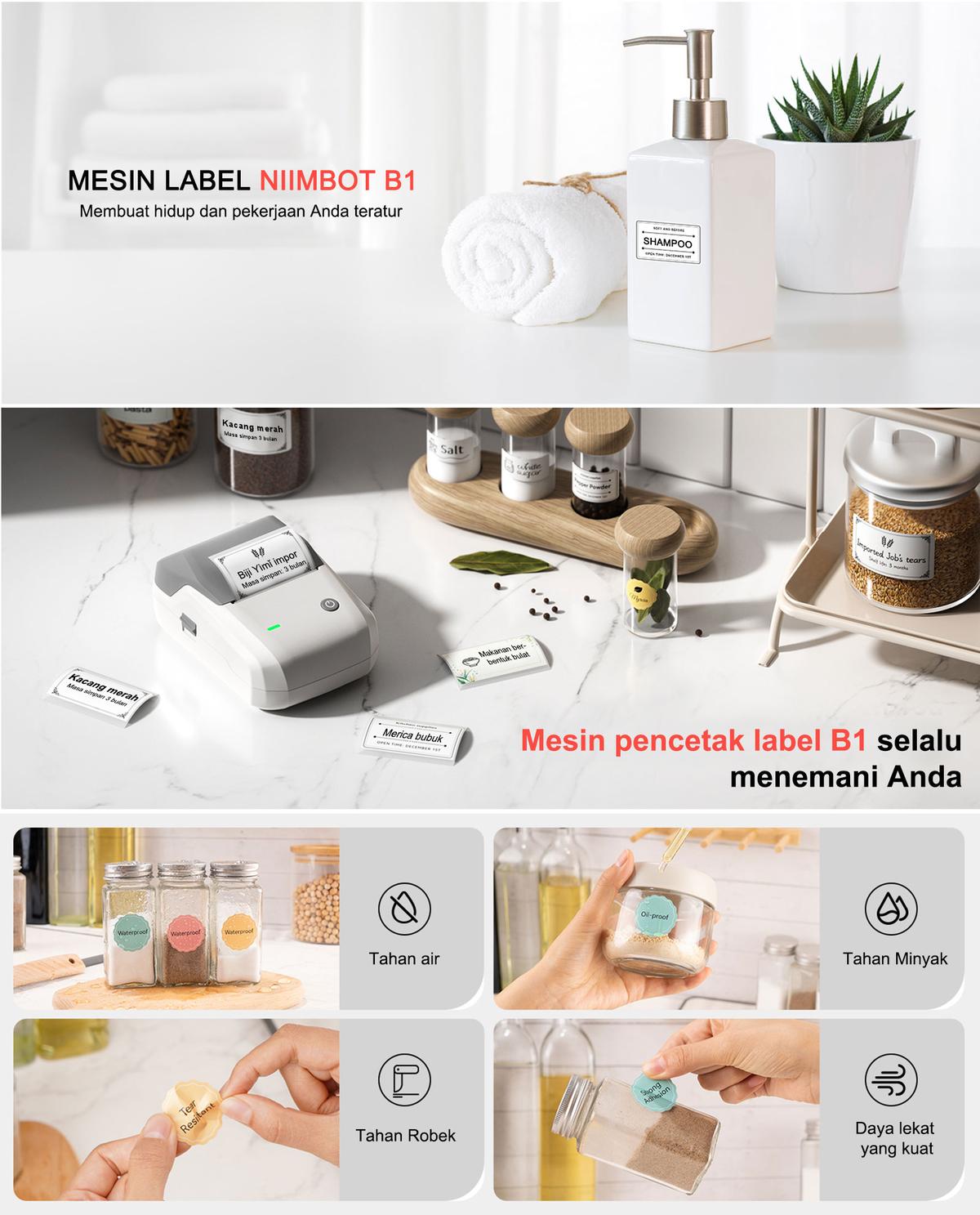 Promo NIIMBOT B1 Printer Label Kabel Jaringan, Printer untuk Proyek ...