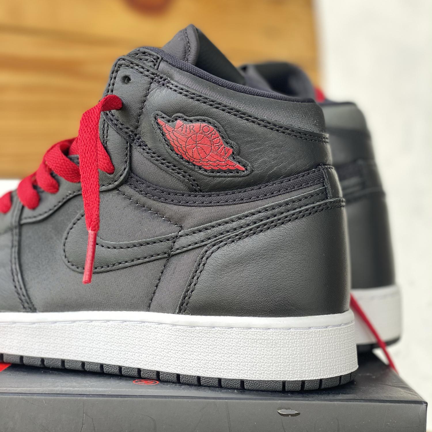 black satin jordan 1