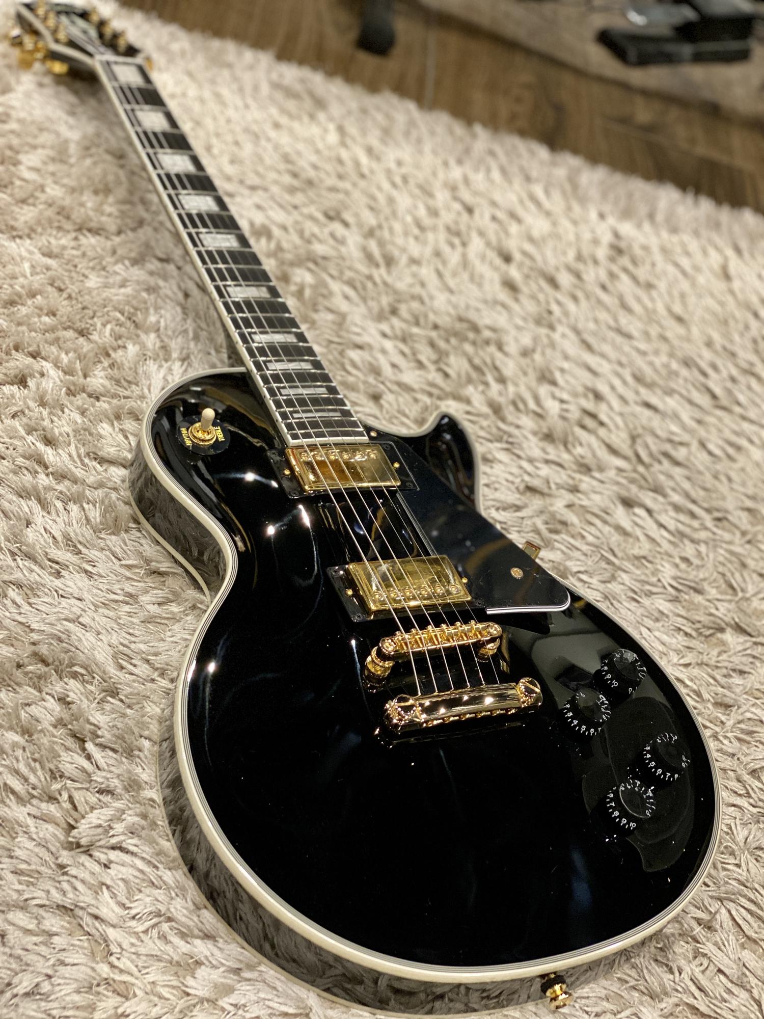 epiphone レスポールカスタムプロ 黒 ソフトケース付 エレキギター