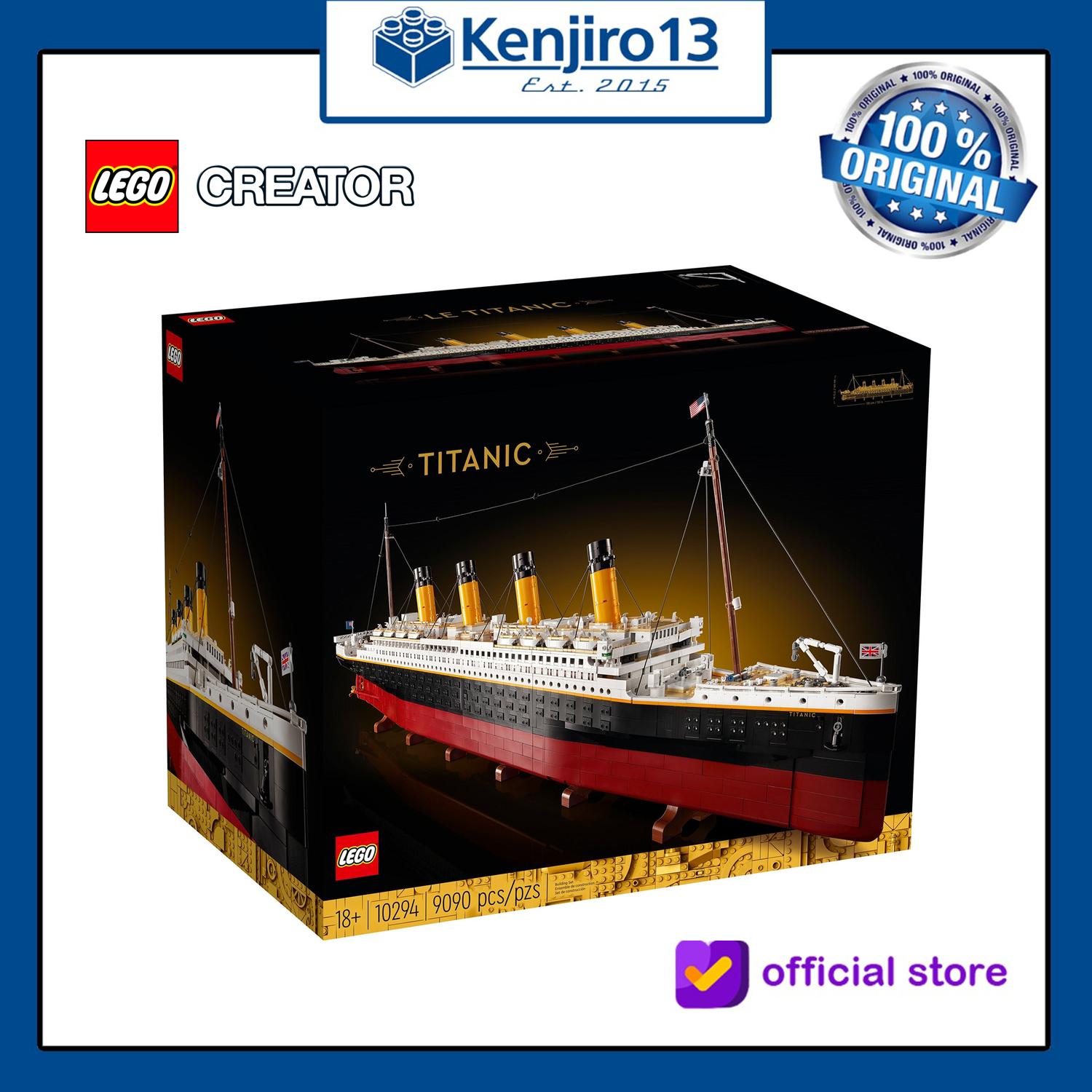 Kapal Titanic 10294 Lego Titanic 2022 Lego Minecraft Titanic Light