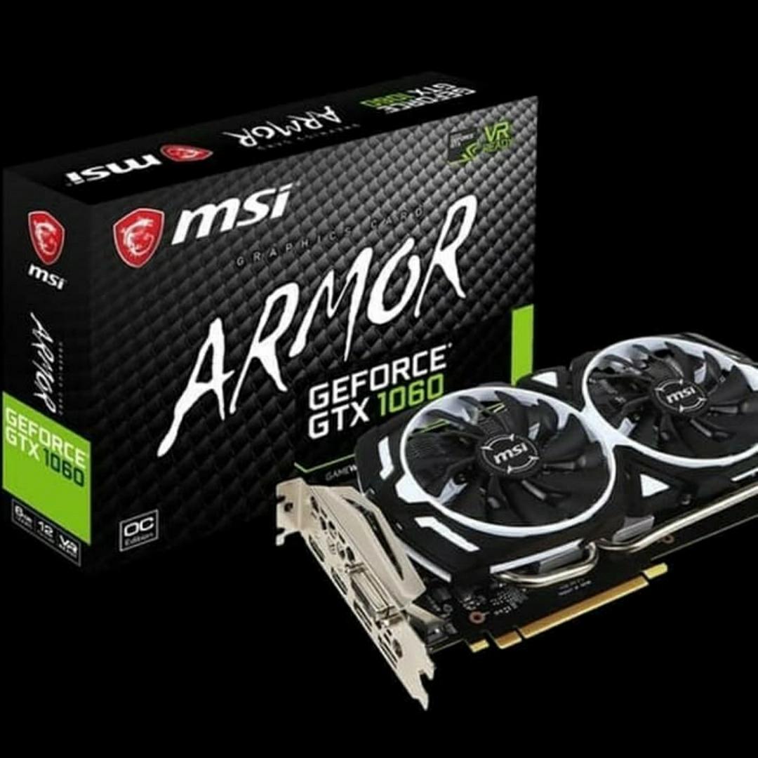 1060 3gb Geforce Gtx 1060 Armor 6g 1060 6gt Msi Gtx 1060 6g Armor