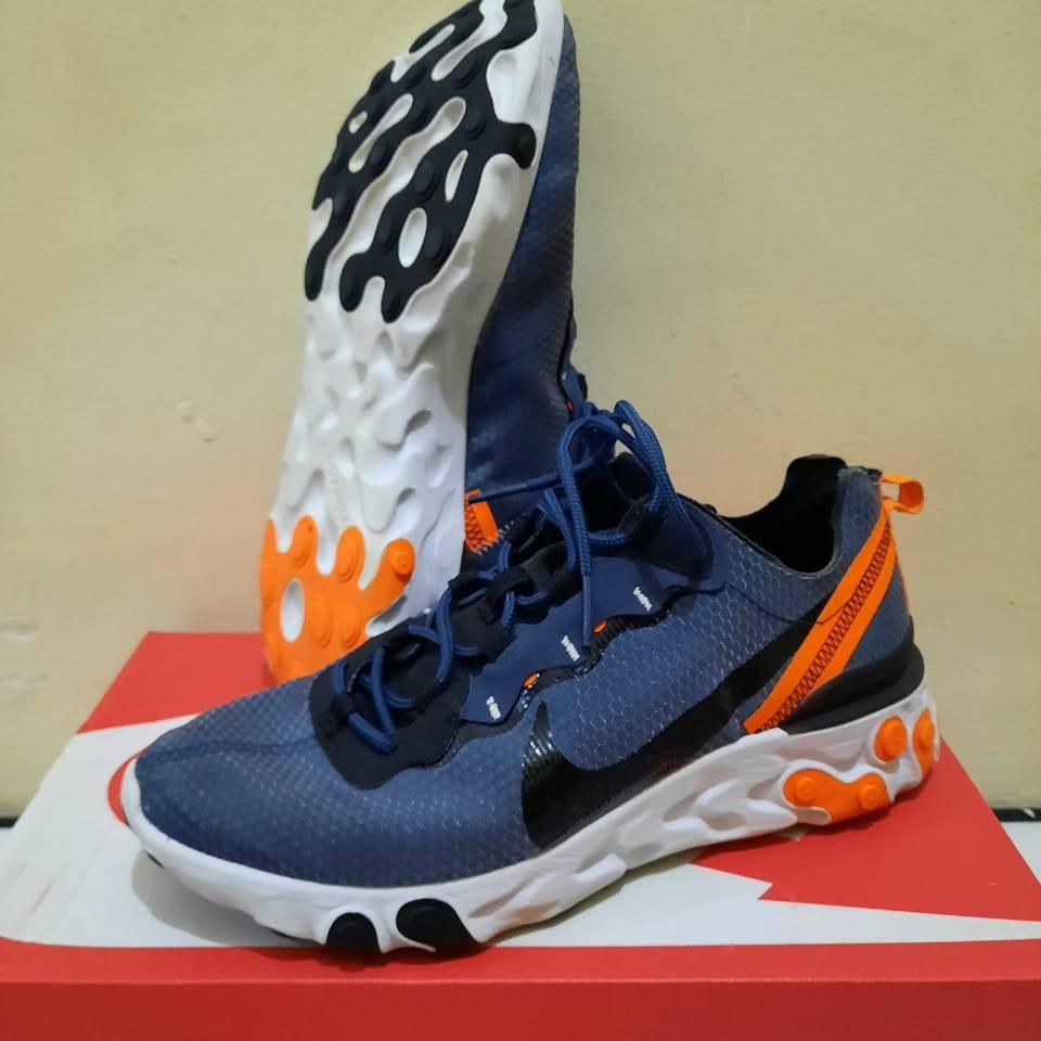 Nike React React Element 55 Blue And Orange Nike React Element