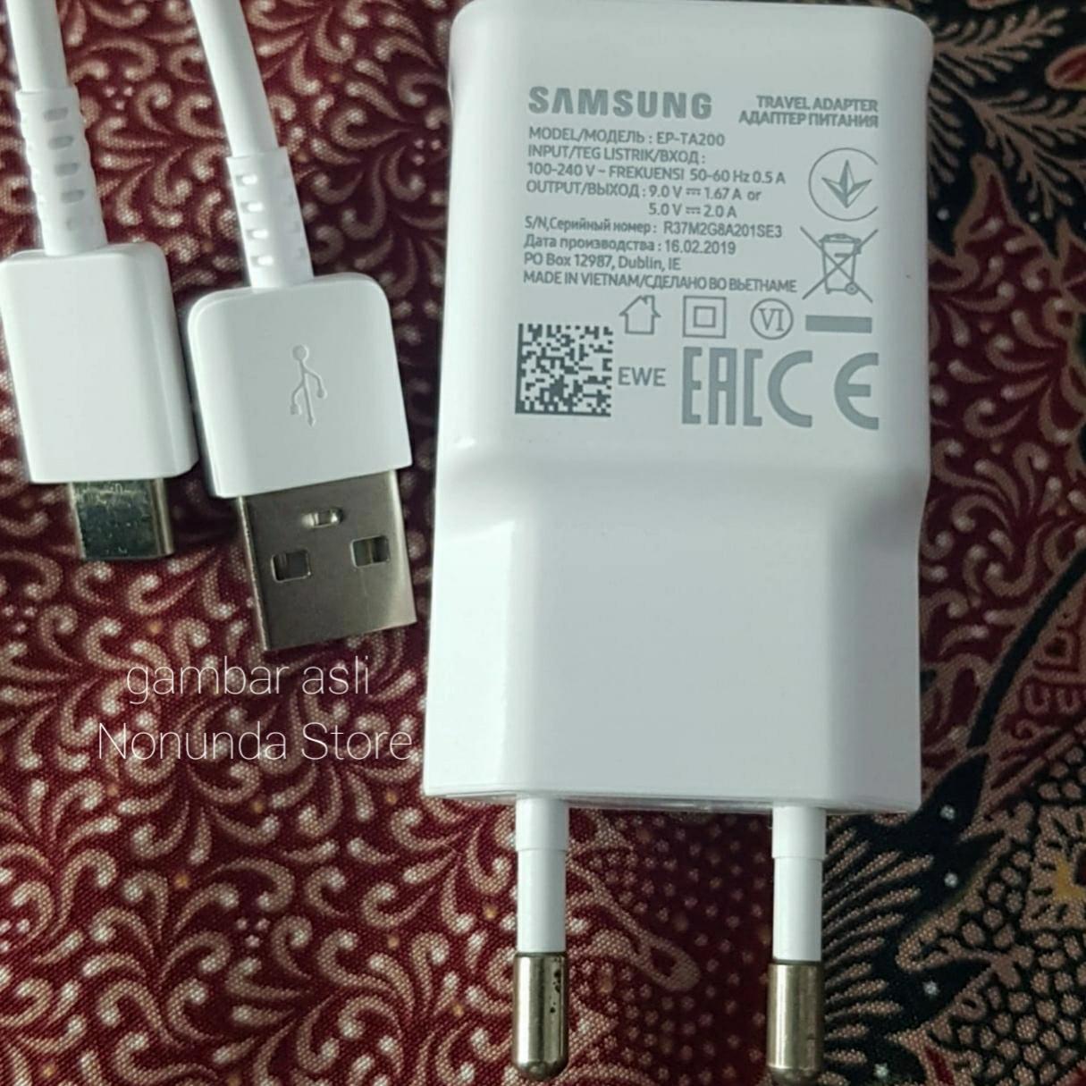 Charger Hp Samsung A50 Data Cable Original Adapter Casan Hp