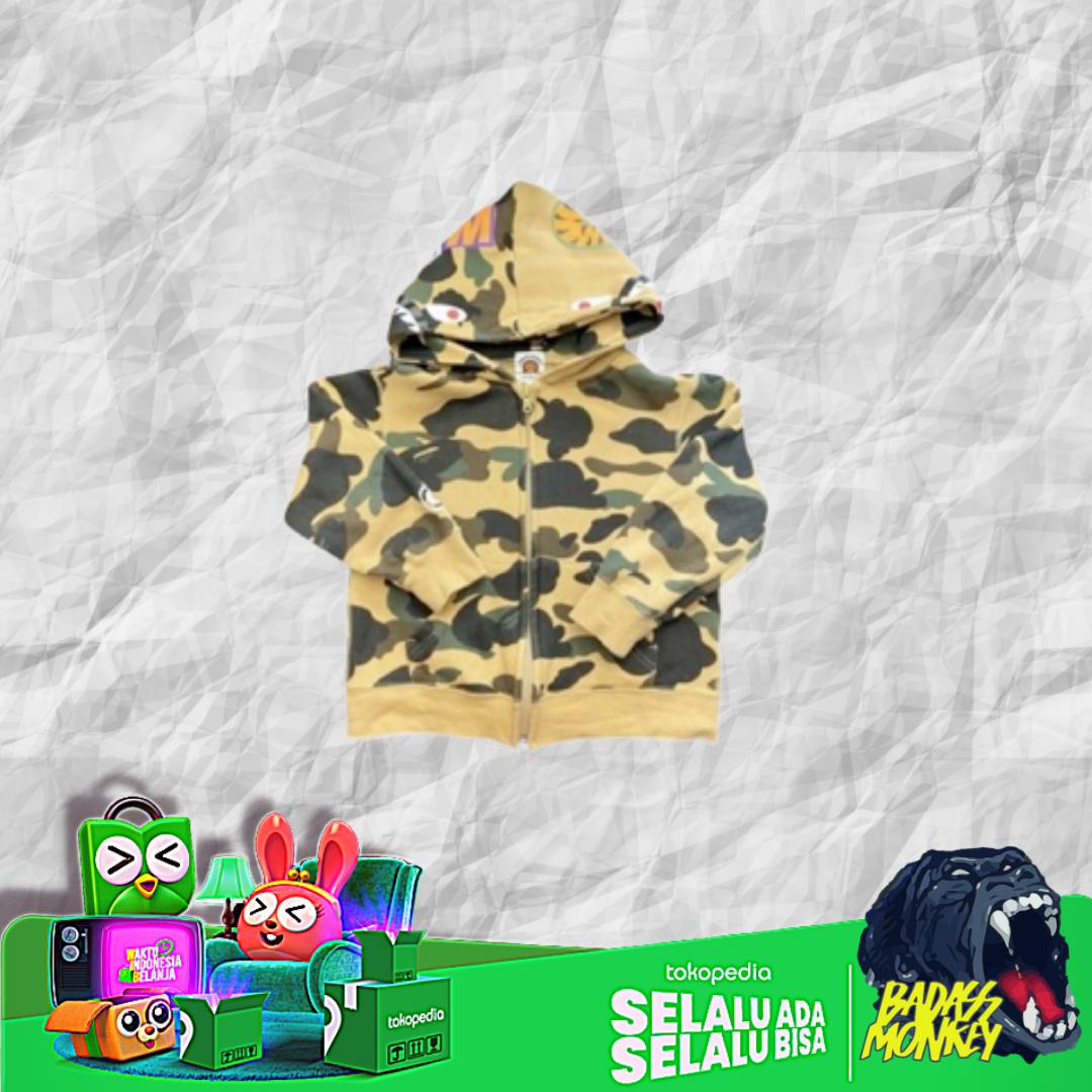 APE BAPE KAWS TIGER SHARK HOODIE CAMO 迷彩 【公式通販】