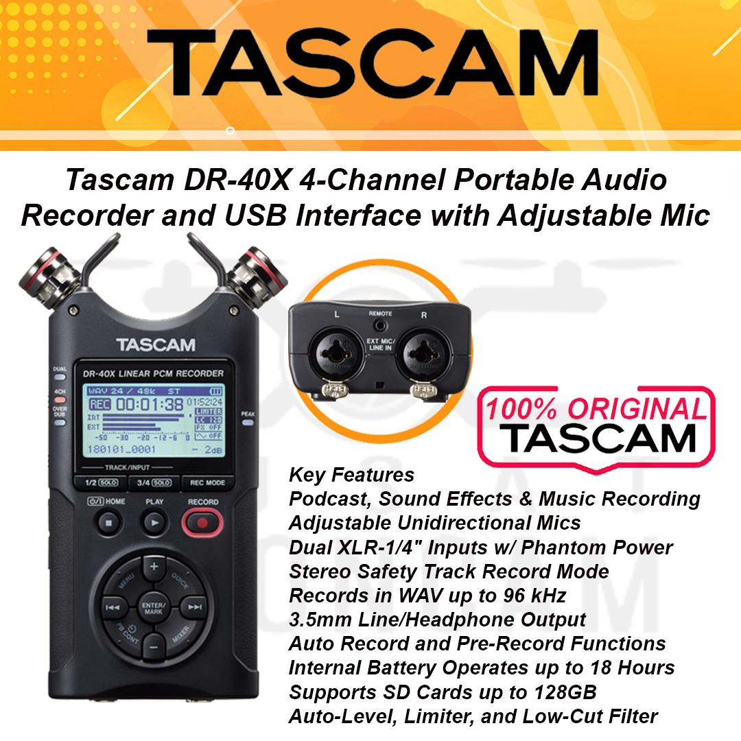 TASCAM DR-40X + COMICA CVM-W02C セット（中古】(未使用・未開封品