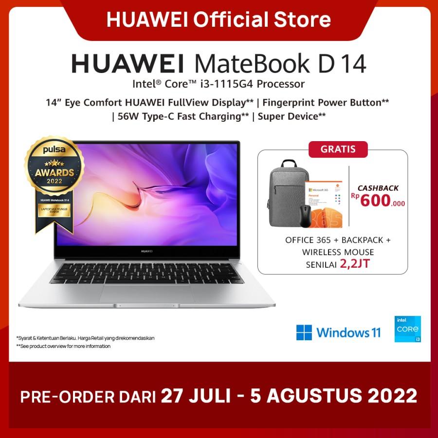 Matebook D14 Huawei Matebook 13 Ryzen 4500u Jual Huawei Matebook D