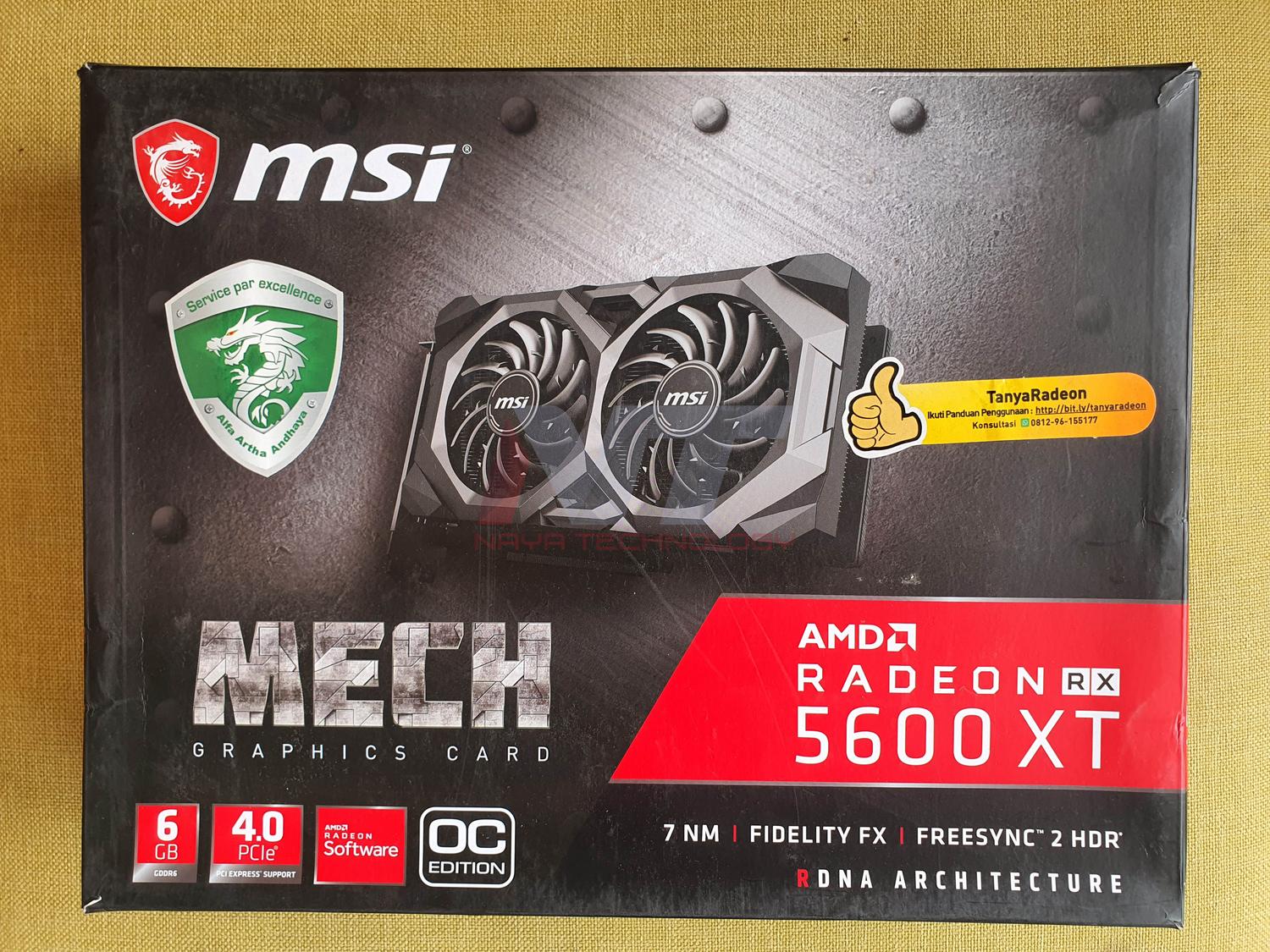 Msi Amd Radeon 5500 Xt 8gb Msi Vga Msi Radeon Rx Rx 5500xt Msi MSI RX