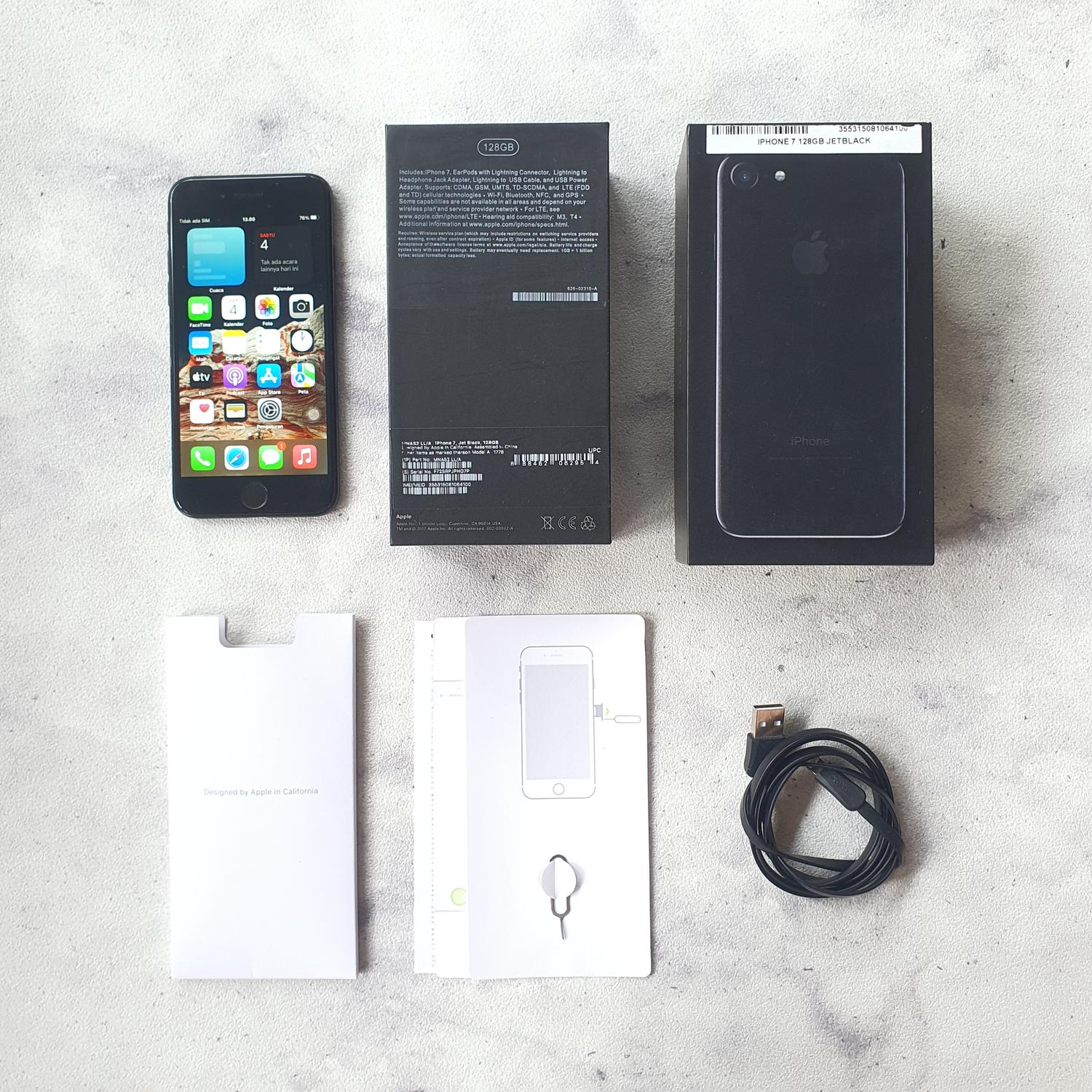 値段相談可能】Apple iPhone 7 Black 256GB SIMフリー 中古美品, 指紋