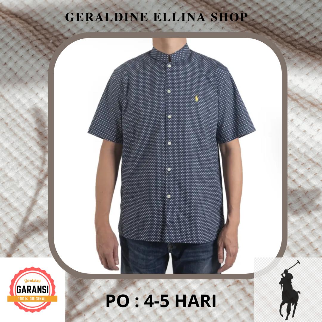 OFFICER STAND COLLAR SHIRT NN-SJ4303 青黒 - ネルシャツ