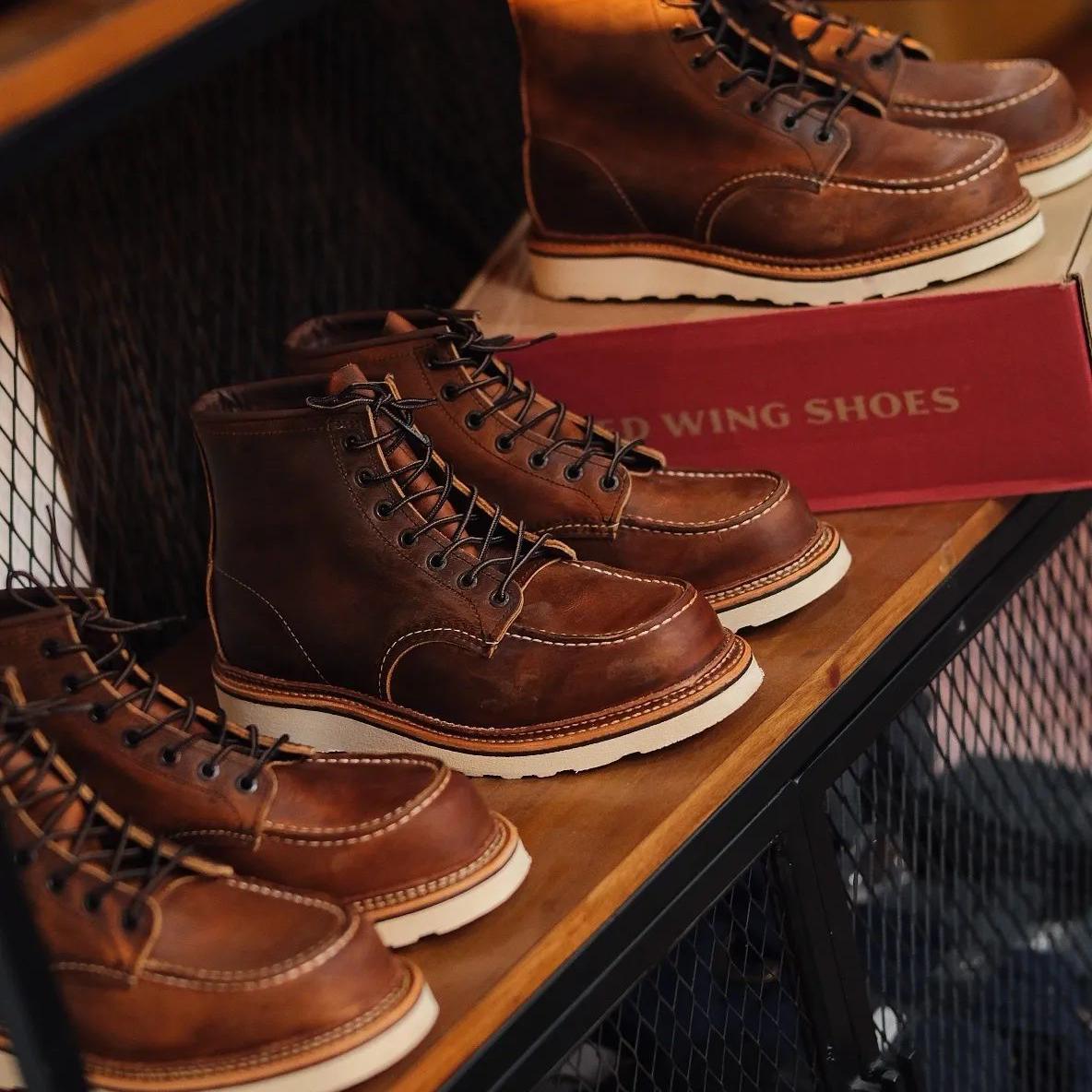 Moc Toe Boots Outfit Botas Redwings Steel Toe Boots Red Wings - Main Image