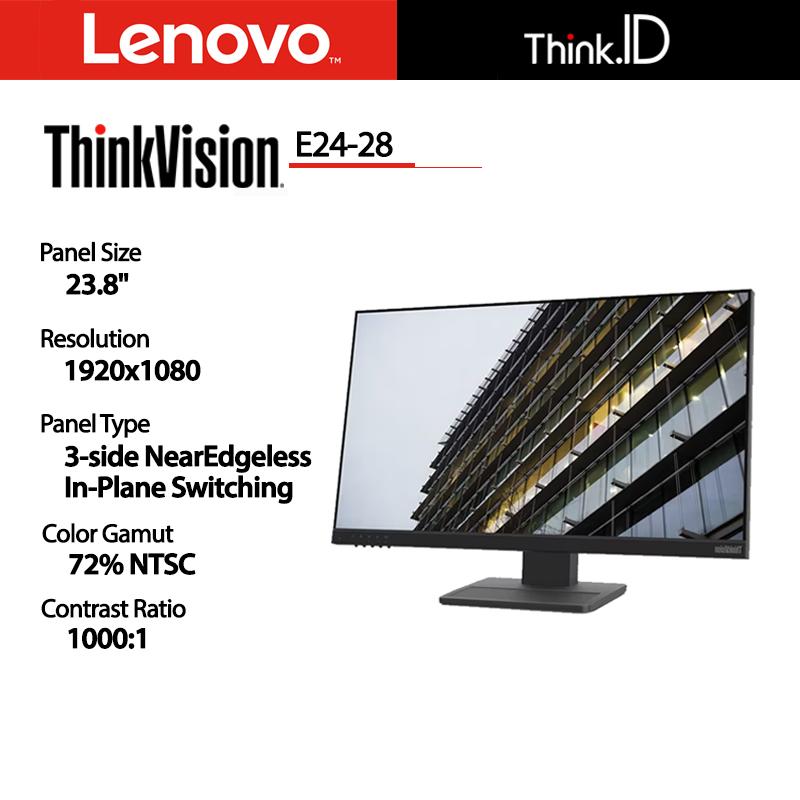 即決 ThinkVision E24-10 23.8ワイド LED液晶モニター 薄型 液晶