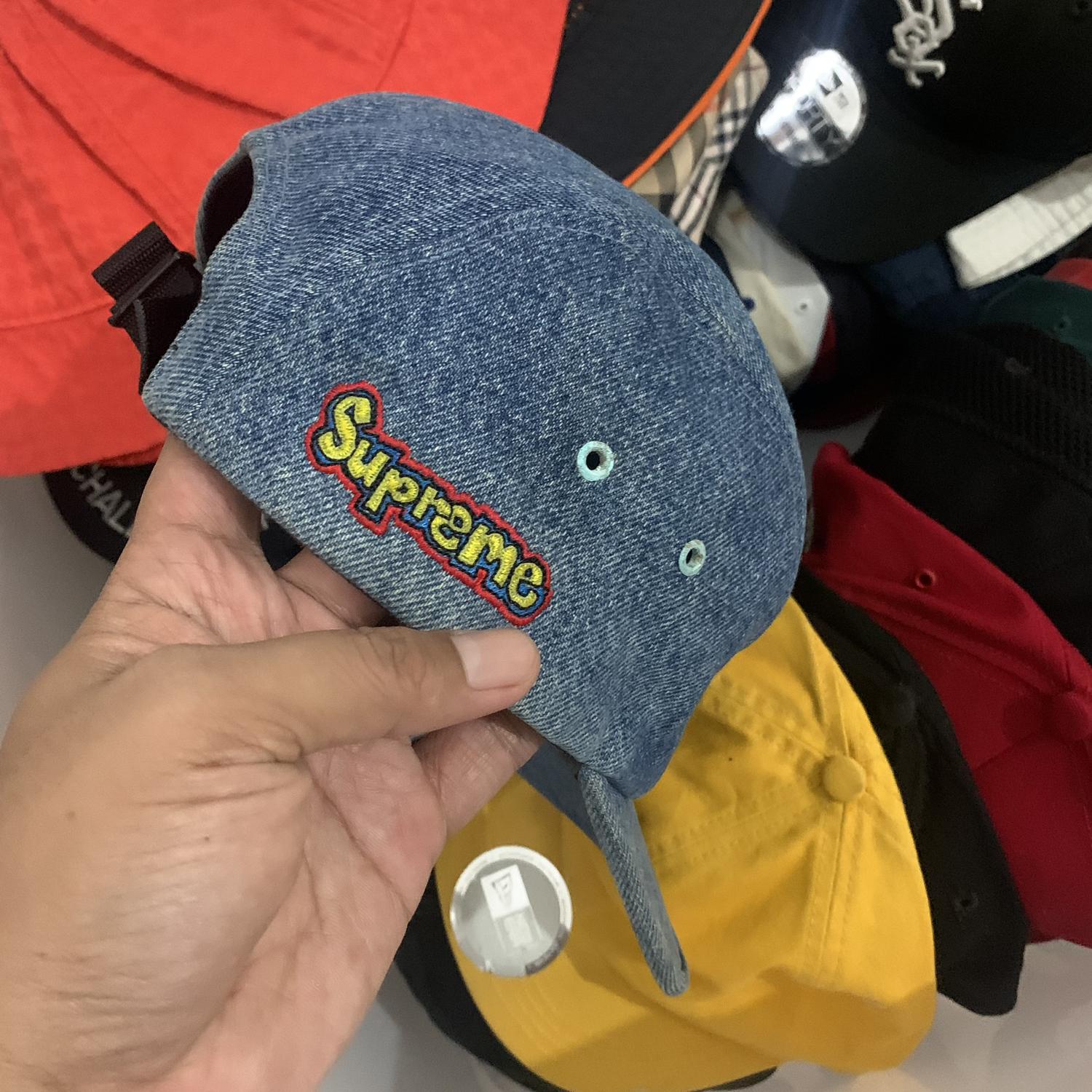 Jacquard Denim Crusher Bucket Supreme Denim Bucket Hat