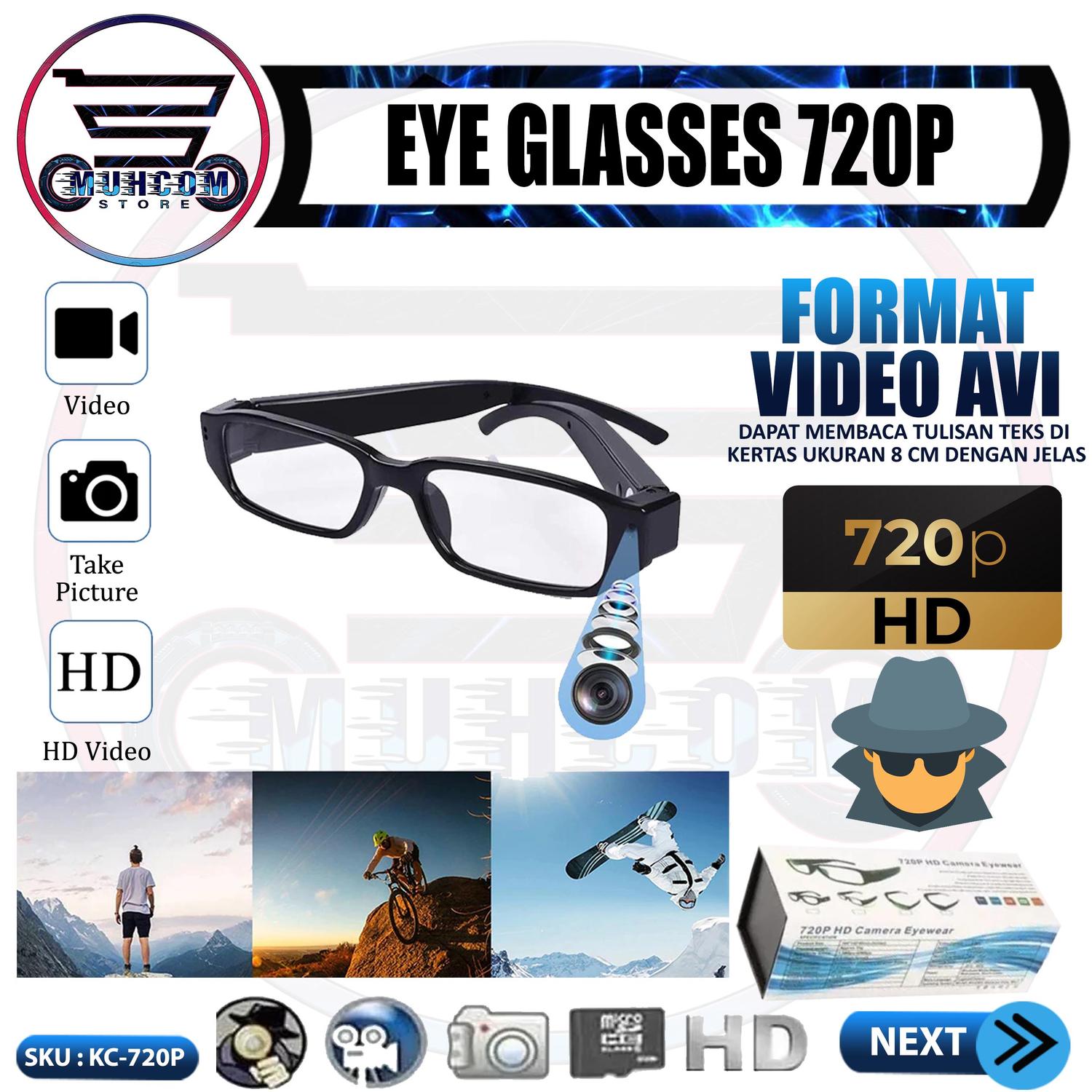 Hidden Camera Hd 720p Eyewear Video Recorder Jual Kacamata Spy Ori