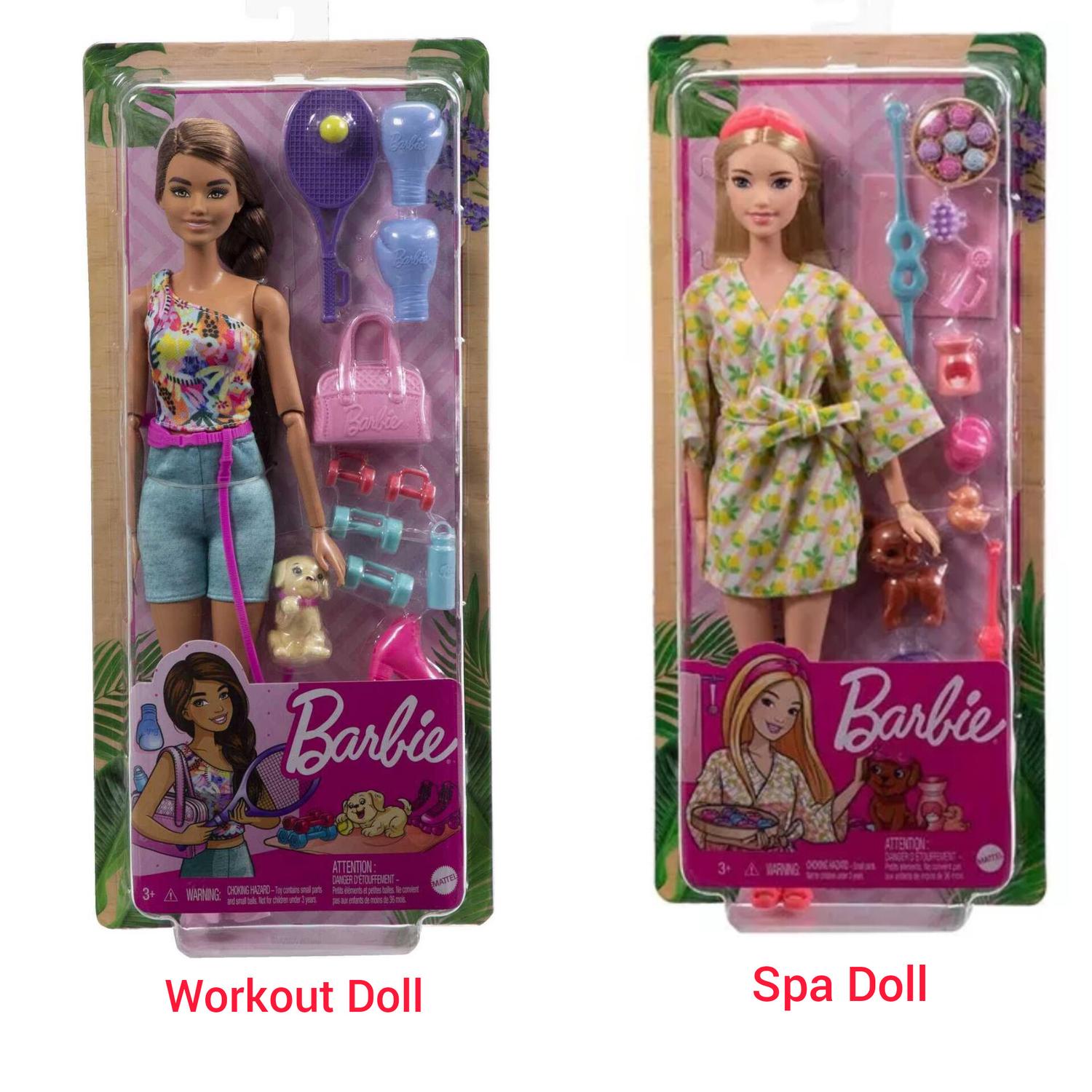 Made To Move Barbie Set Spa Barbie Wellness Spa Doll Blonde With