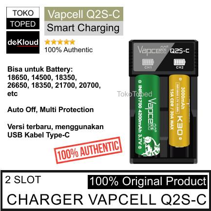 Jual Charger Vapcell Authentic Murah Terbaik Harga Terbaru