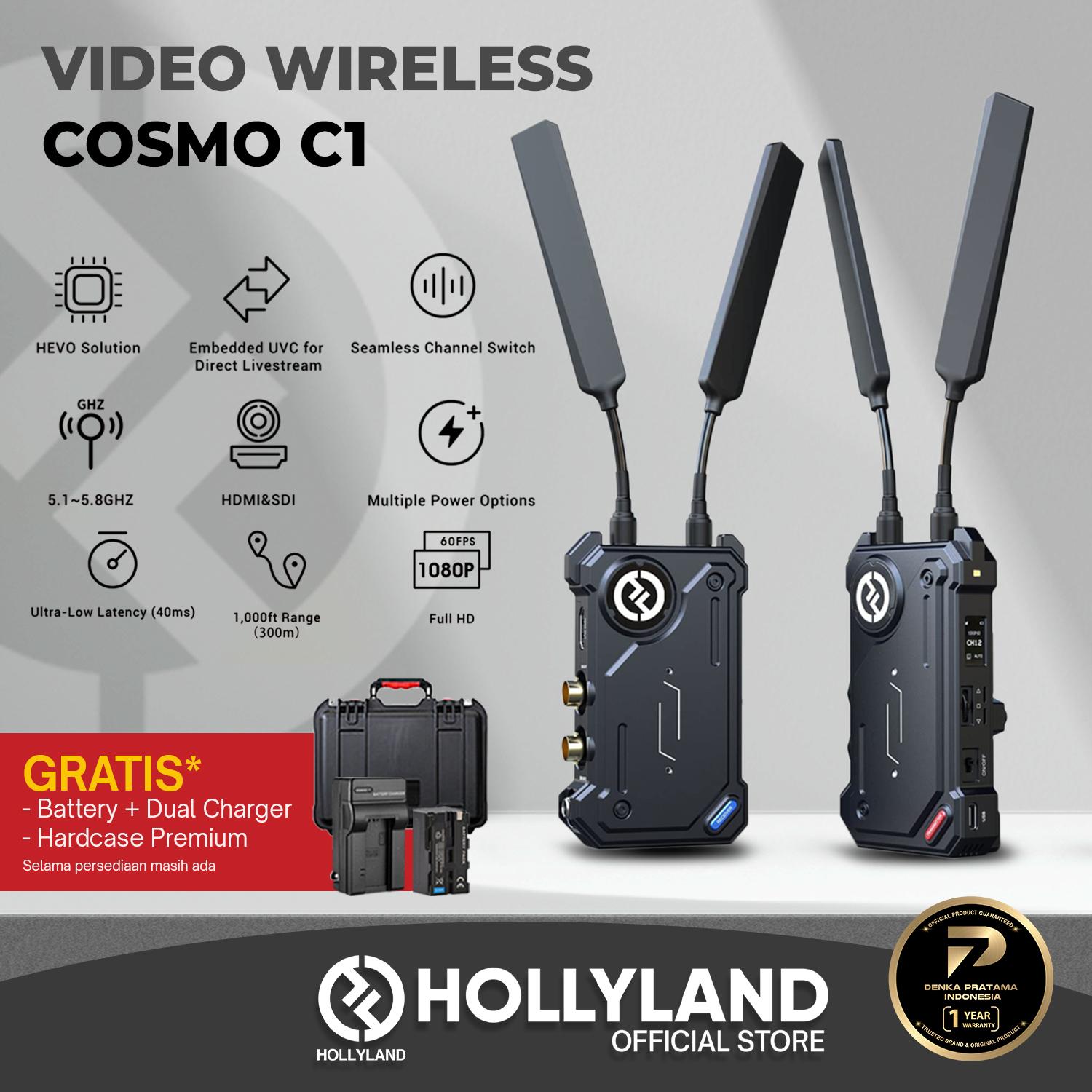 【ほぼ未使用品】Hollyland COSMO C1 無線映像伝送システム Hollyland COSMO C1 HDMI/SDI無線映像伝送システム