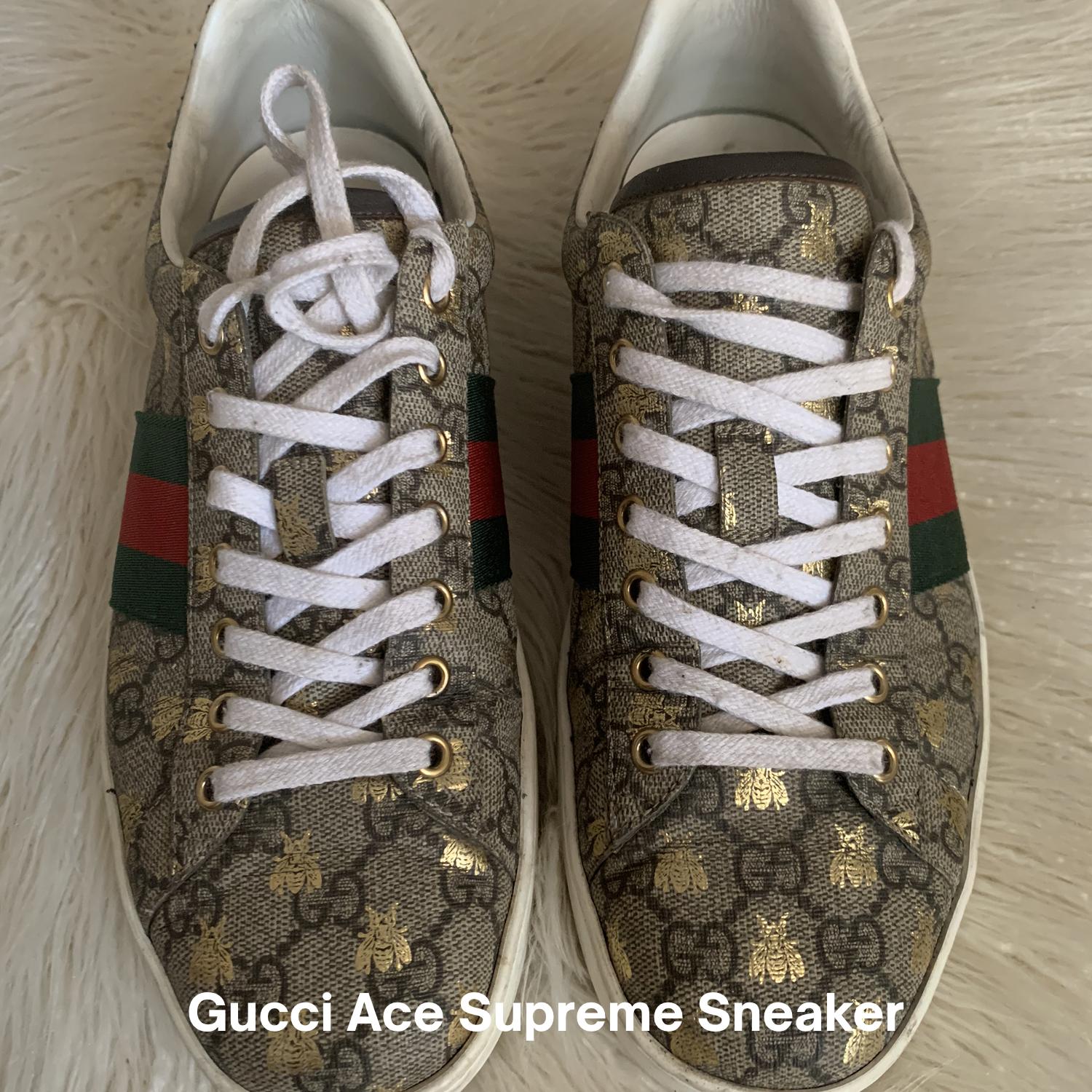 Sepatu Gucci Ace Scarpe Gucci Supreme Gg Supreme Sneaker Jual