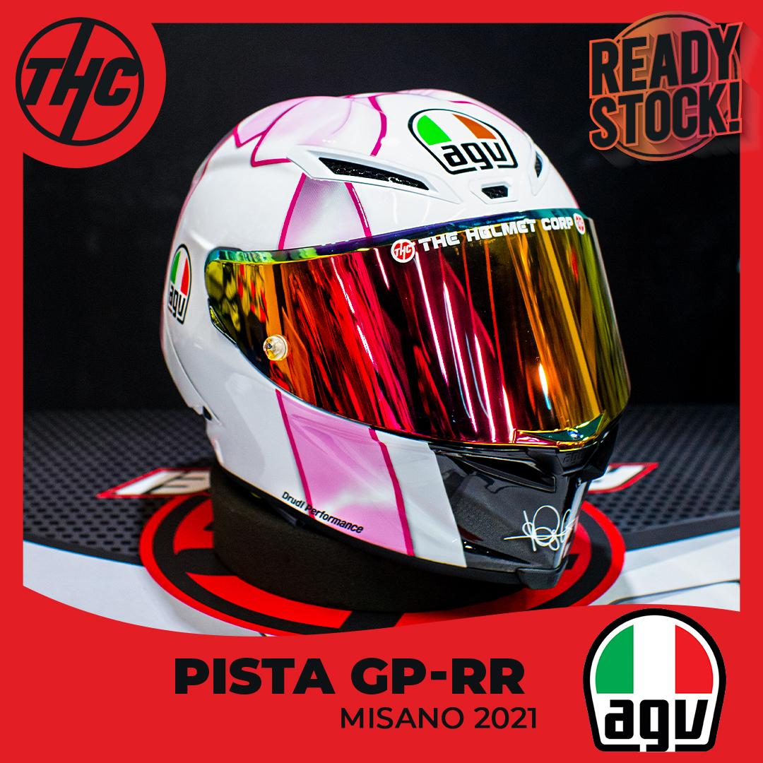 AGV Pista GPRRフルフェイスヘルメット ホワイト/ピンク AGVピスタ